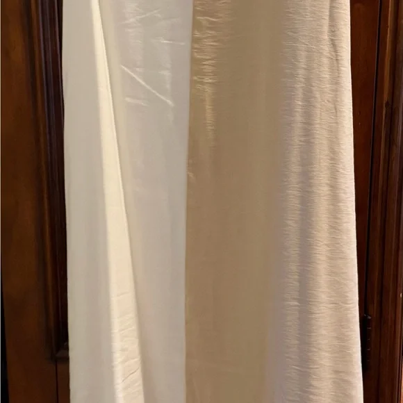 Pomander Place One Shoulder Cream and Tan Dress - Picture 3 of 5